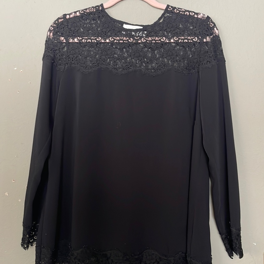 Zimmerman long sleeve black Lacey top